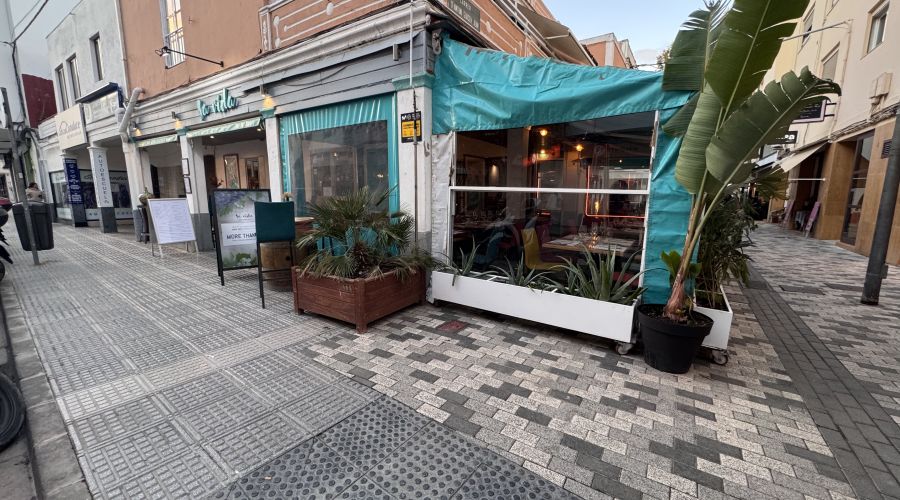 Famous restaurant next to the Ibiza court