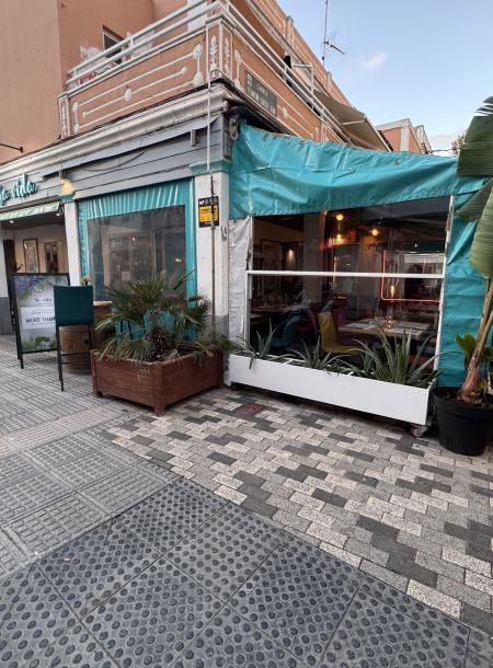 Famous restaurant next to the Ibiza court